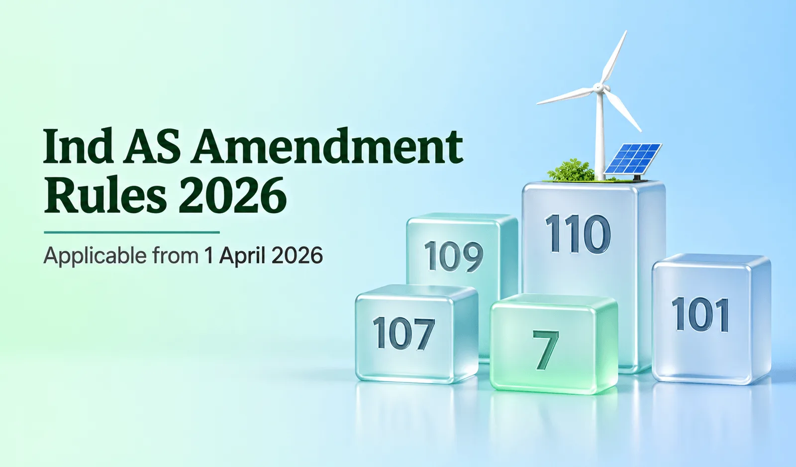 Ind AS Amendment Rules 2026 changes to Ind AS 109 107 7 110 and 101