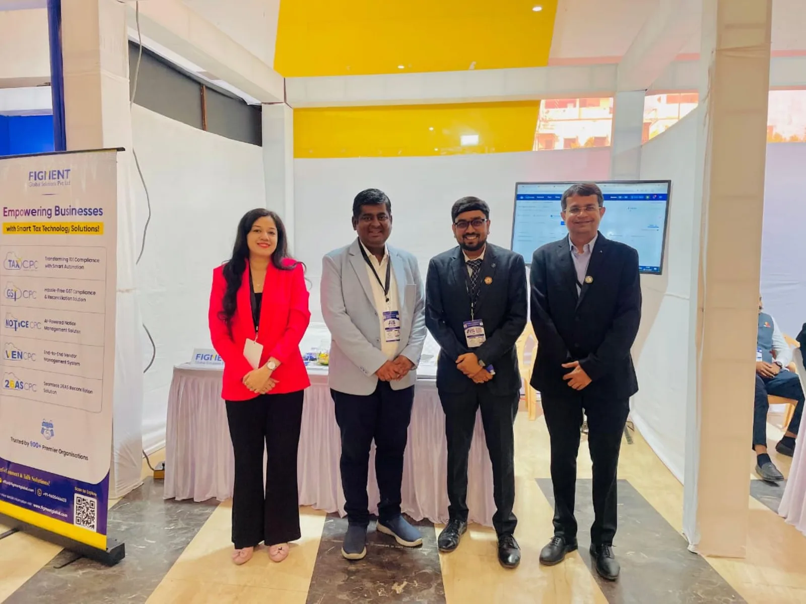 Figment Global Solutions stall at the ICAI Vadodara AI Innovation Summit 2025.