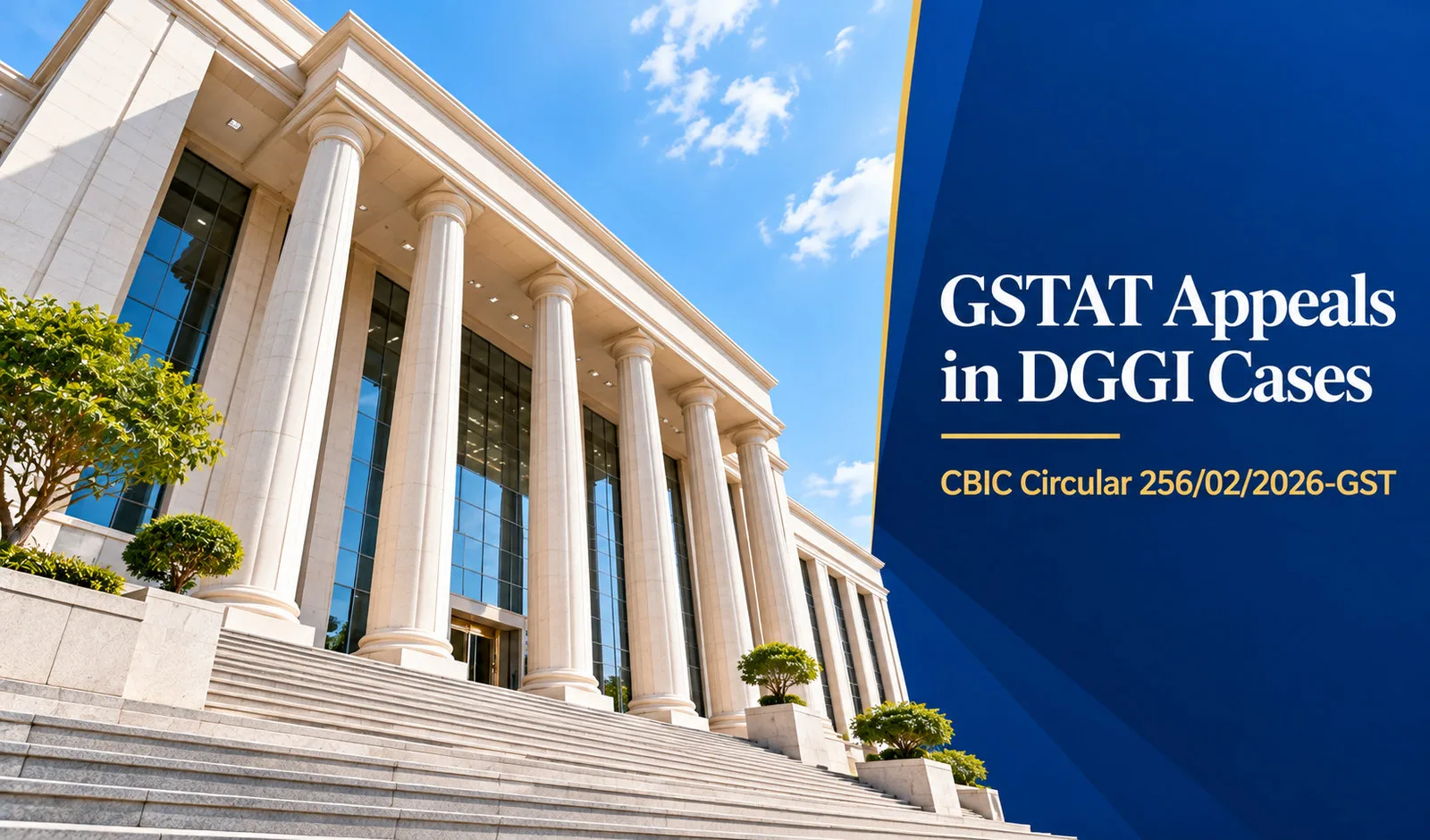 GSTAT departmental appeals in DGGI common adjudication cases under CBIC Circular 256/02/2026-GST