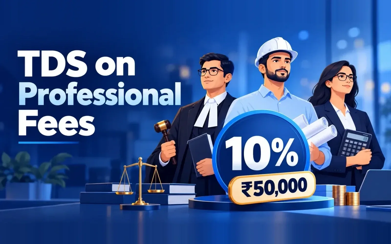 TDS on professional fees under section 393 of the Income-tax Act 2025: rates and threshold