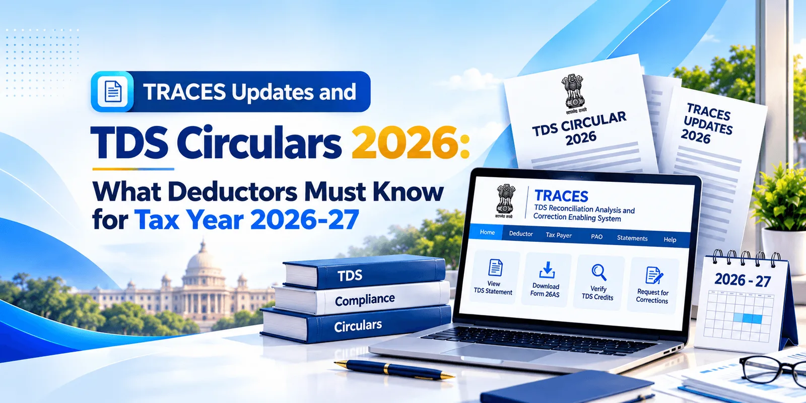 TRACES updates for tax year 2026-27: new TDS forms 138, 140, 143 and 144 and quarterly due dates